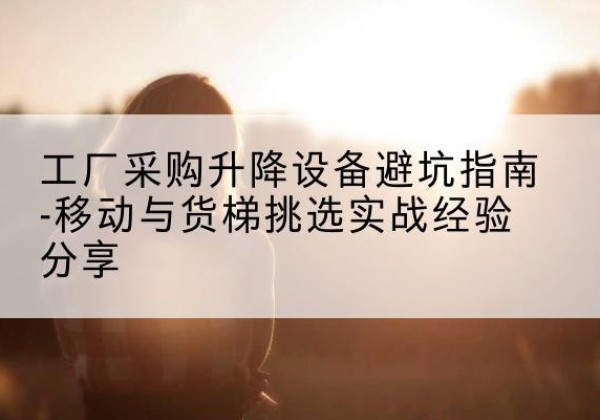岚皋移动式升降机怎么选-工厂采购升降设备避坑指南-移动与货梯挑选实战经验分享